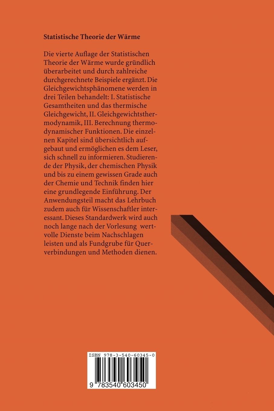 Rückseitencover Statistische Theorie der Wärme