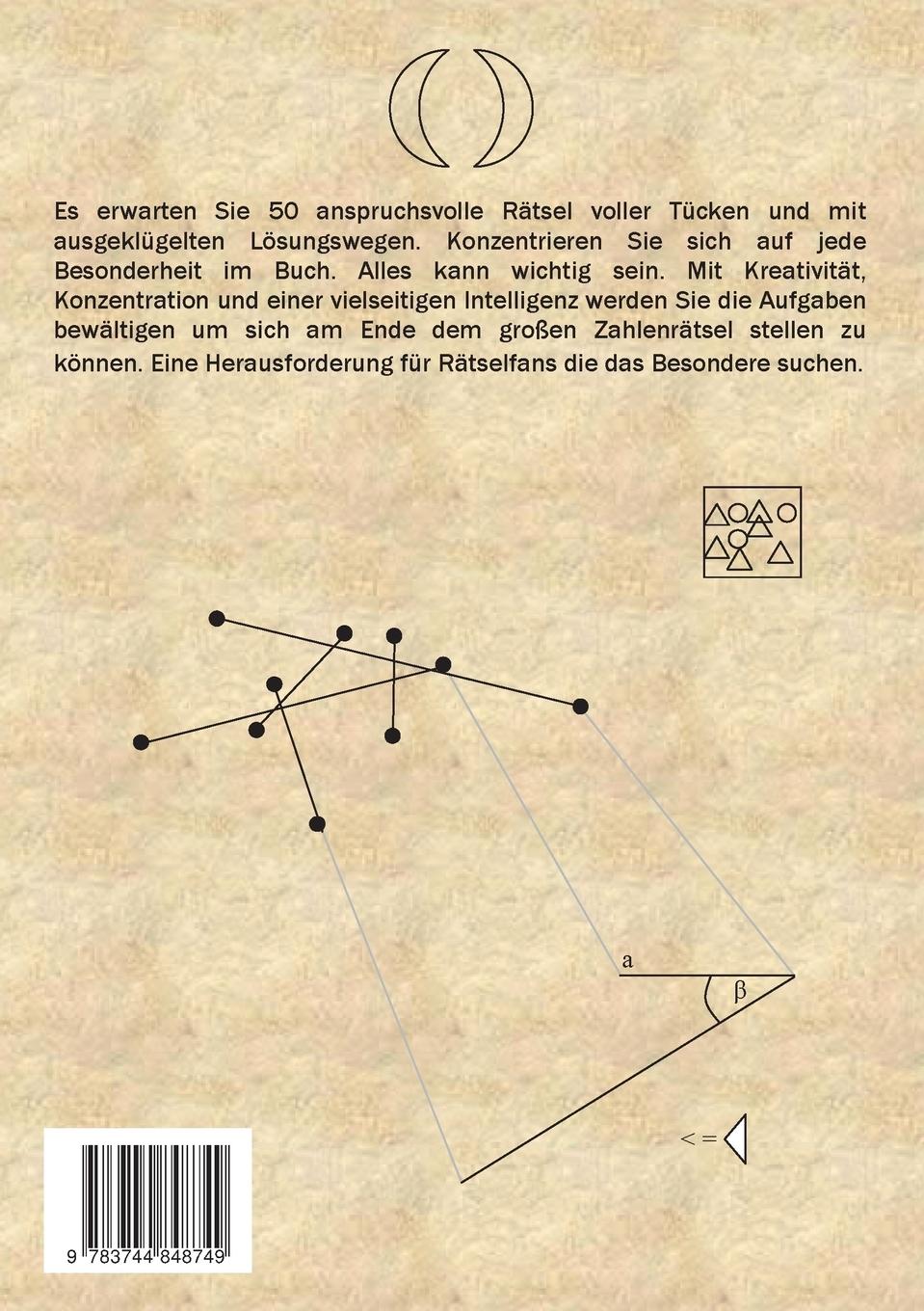 Rückseitencover Rätsel mit dem besonderen Anspruch für Erwachsene und Querdenker