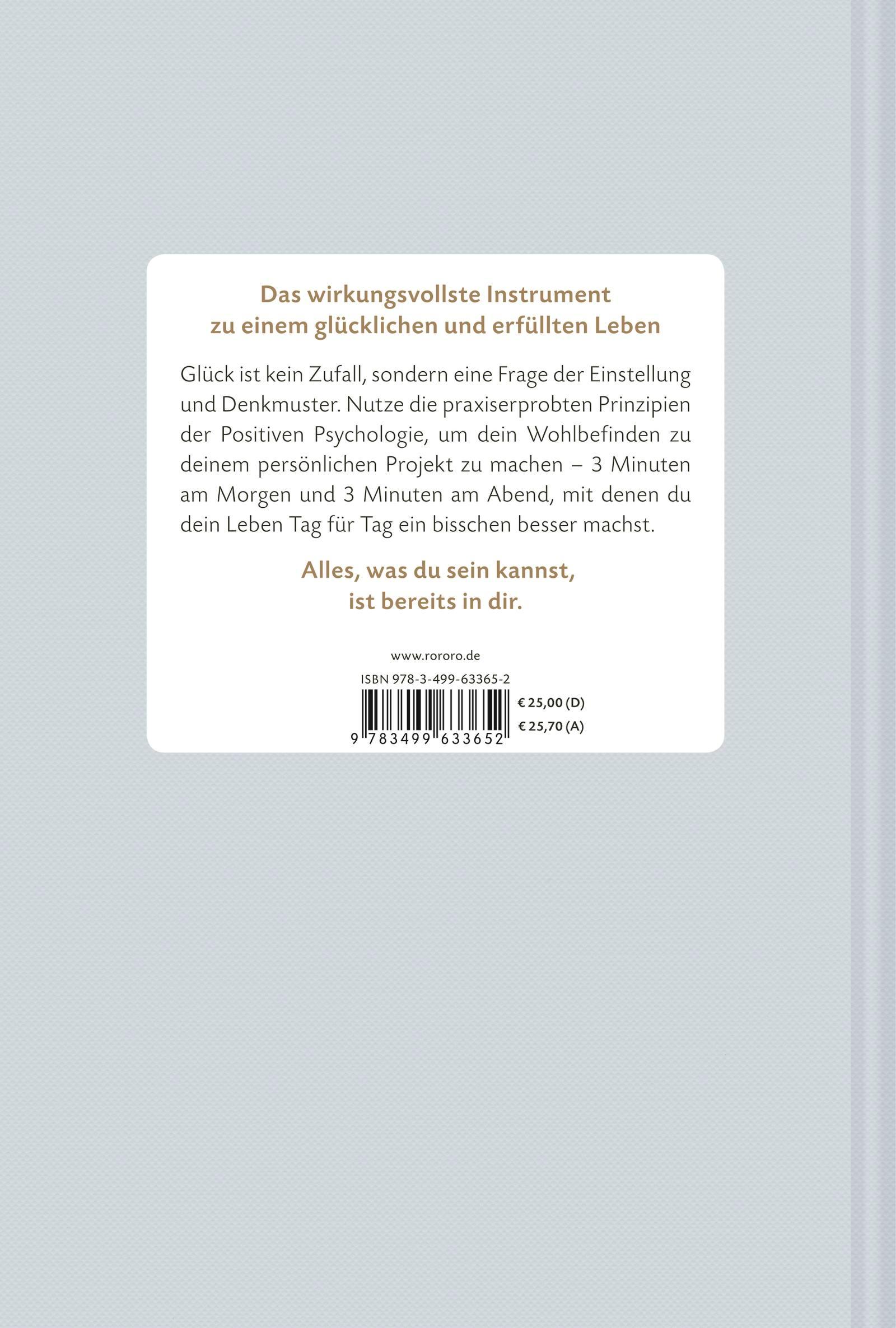 Rückseitencover Das 6-Minuten-Tagebuch (aquarellblau)