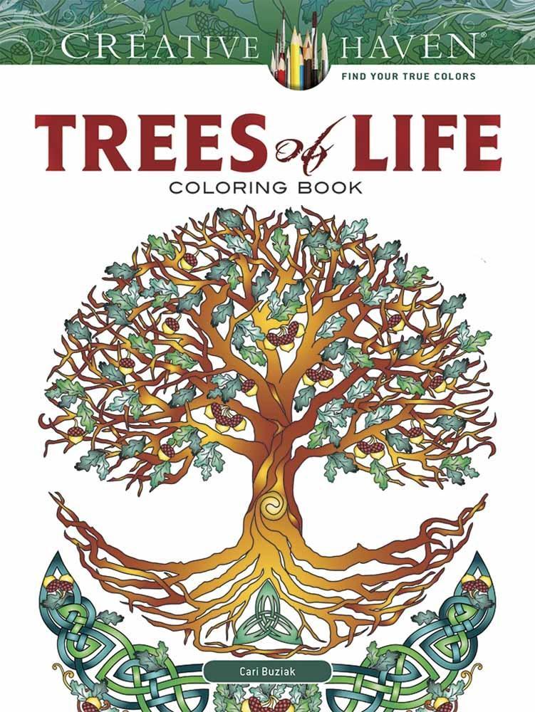 Vorderes Coverbild Creative Haven Trees of Life Coloring Book