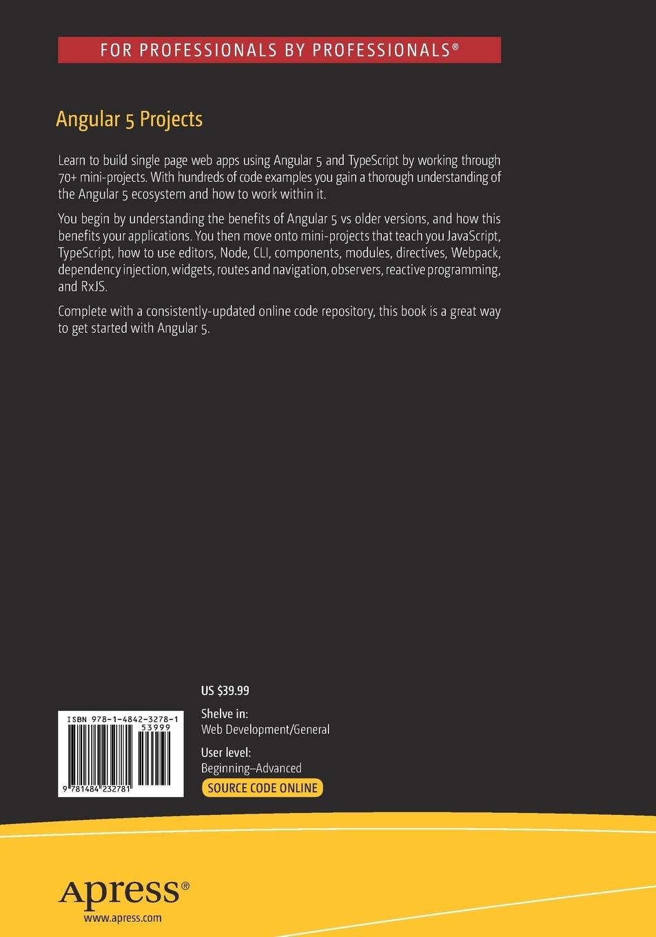 Rückseitencover Angular 5 Projects