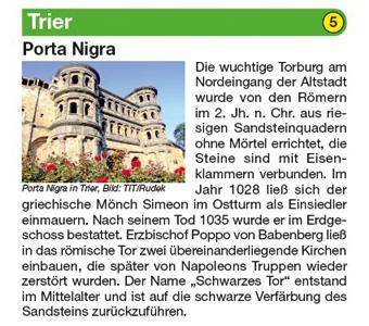 Beispielinhalt (Bild) Mosel-Radweg Perl - Koblenz 1 : 50 000