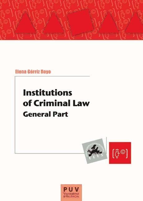 Vorderes Coverbild Institutions of criminal law : general part