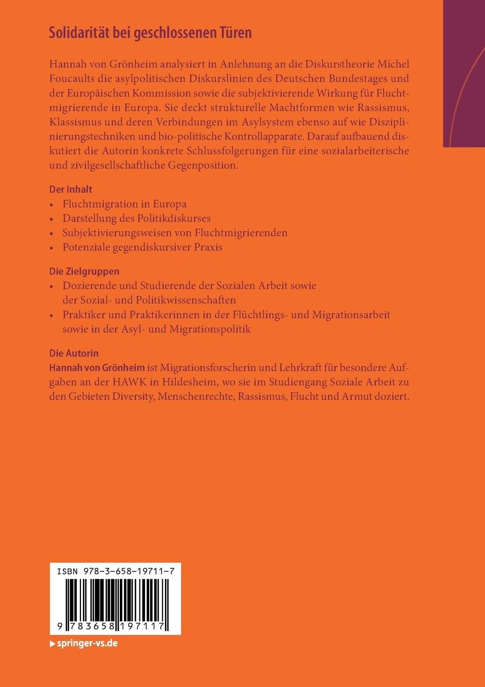 Rückseitencover Solidarität bei geschlossenen Türen