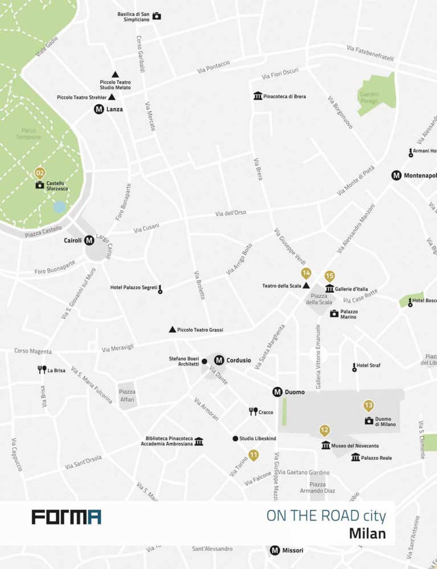 Vorderes Coverbild Milan: On the Road Architecture Guides