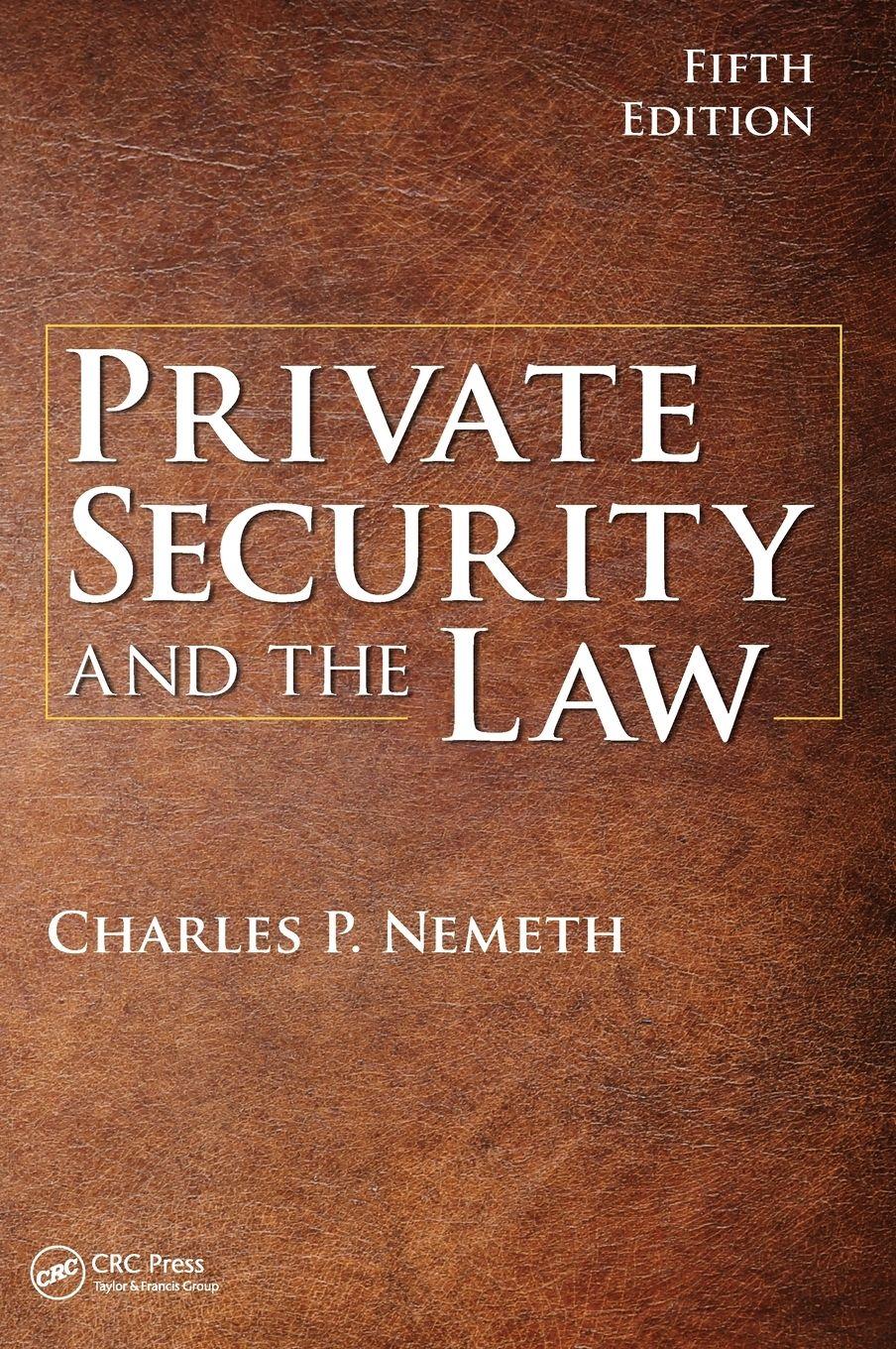 Vorderes Coverbild Private Security and the Law