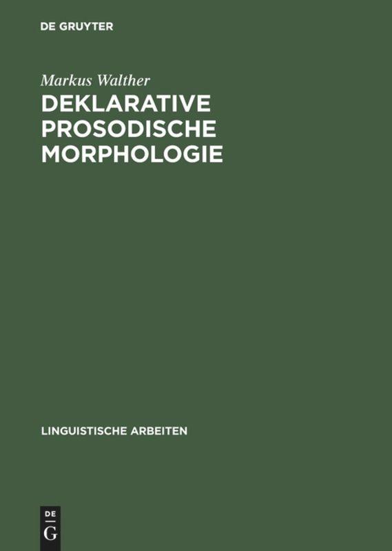 Vorderes Coverbild Deklarative prosodische Morphologie