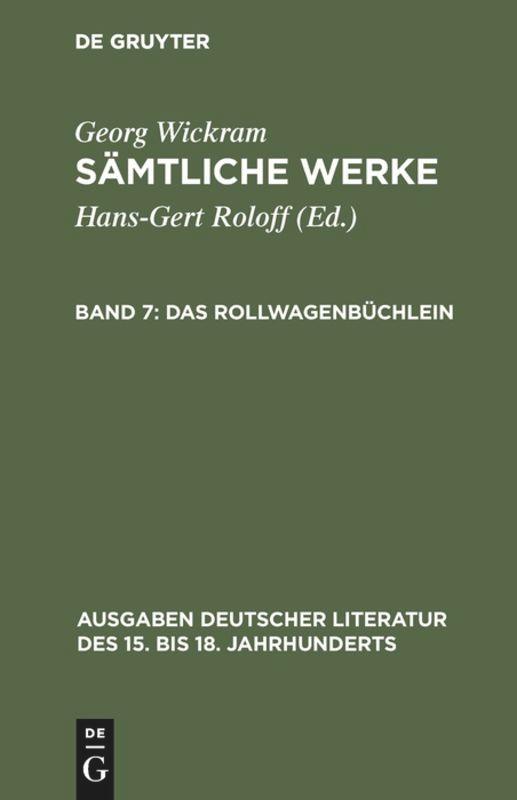Vorderes Coverbild Das Rollwagenbüchlein