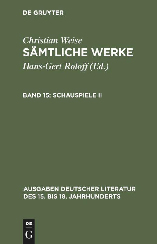 Vorderes Coverbild Schauspiele II