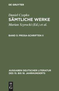 Vorderes Coverbild Prosa-Schriften II