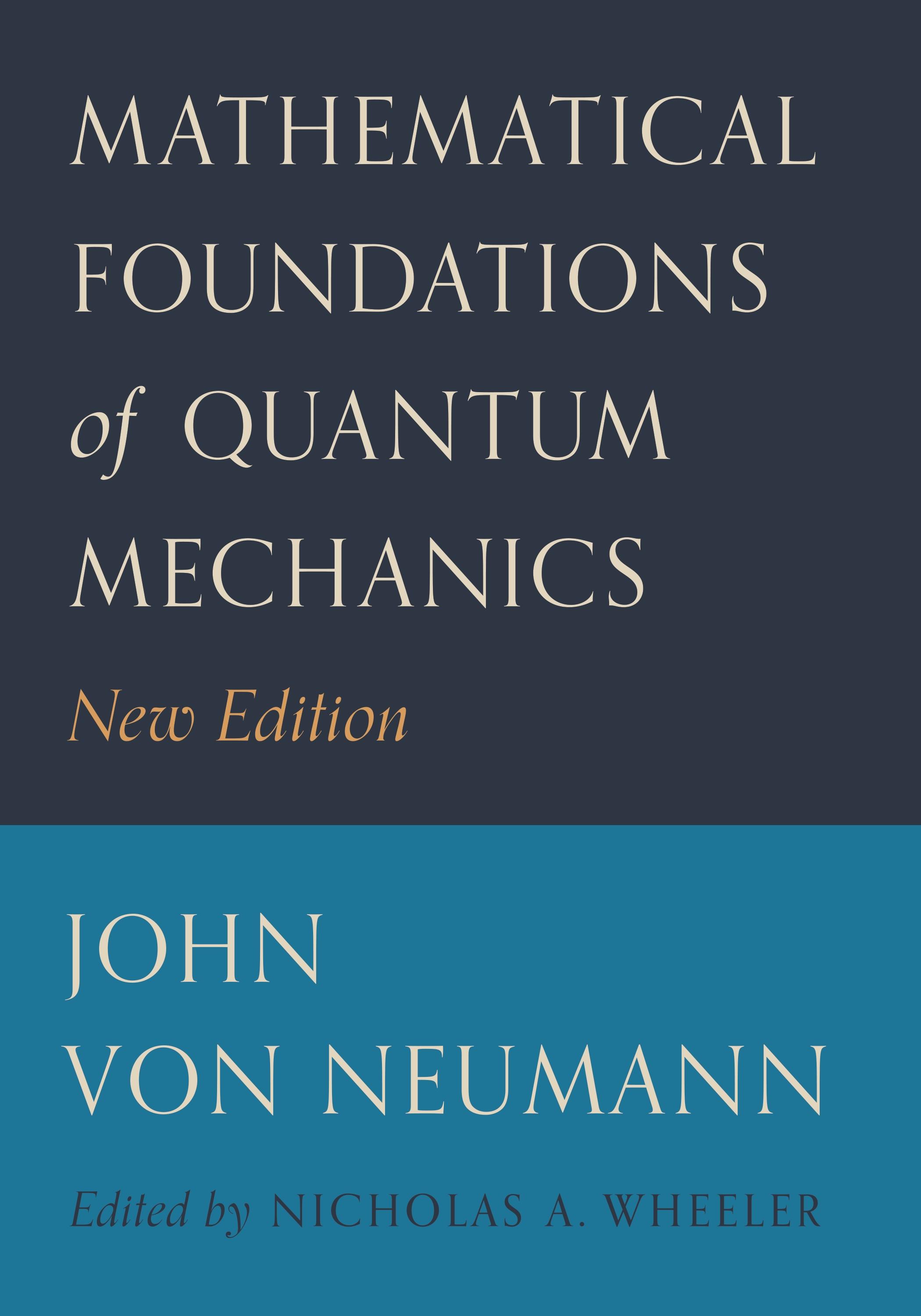 Vorderes Coverbild Mathematical Foundations of Quantum Mechanics