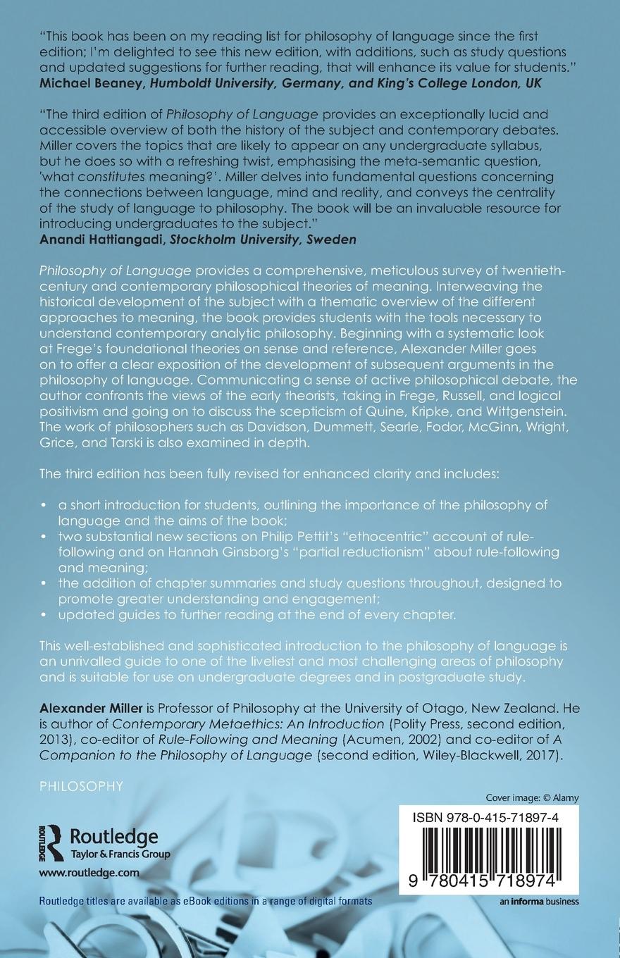 Rückseitencover Philosophy of Language