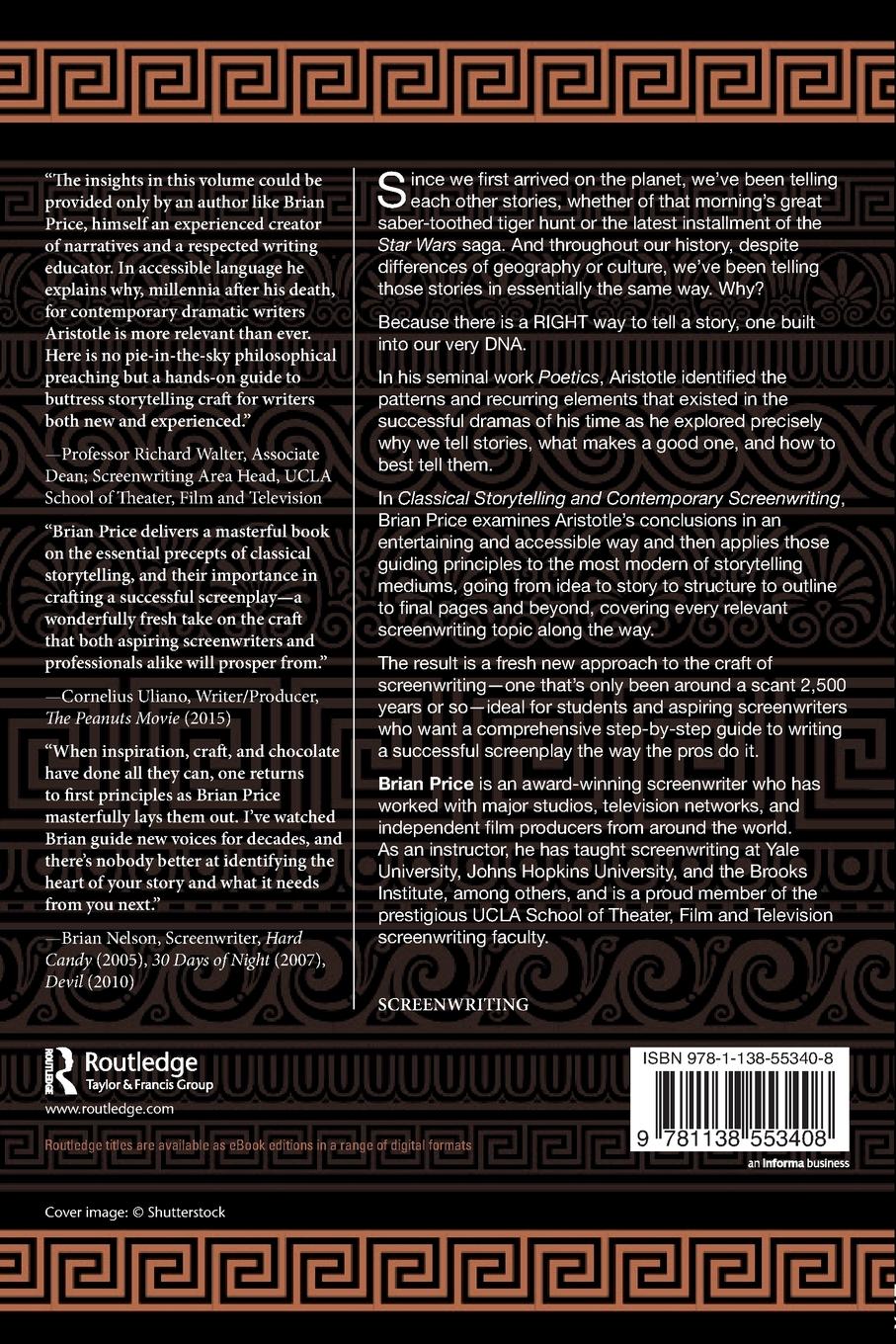 Rückseitencover Classical Storytelling and Contemporary Screenwriting