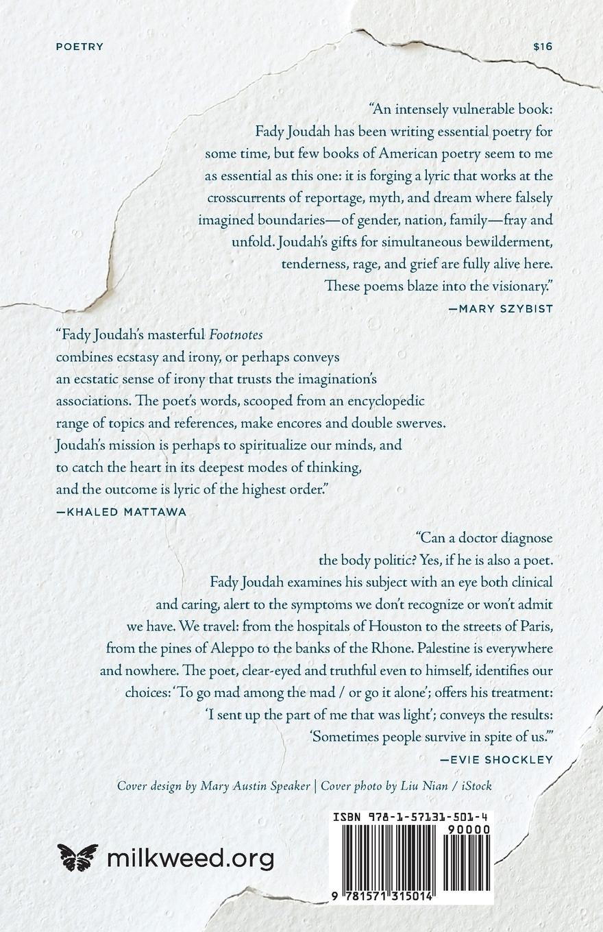 Rückseitencover Footnotes in the Order of Disappearance