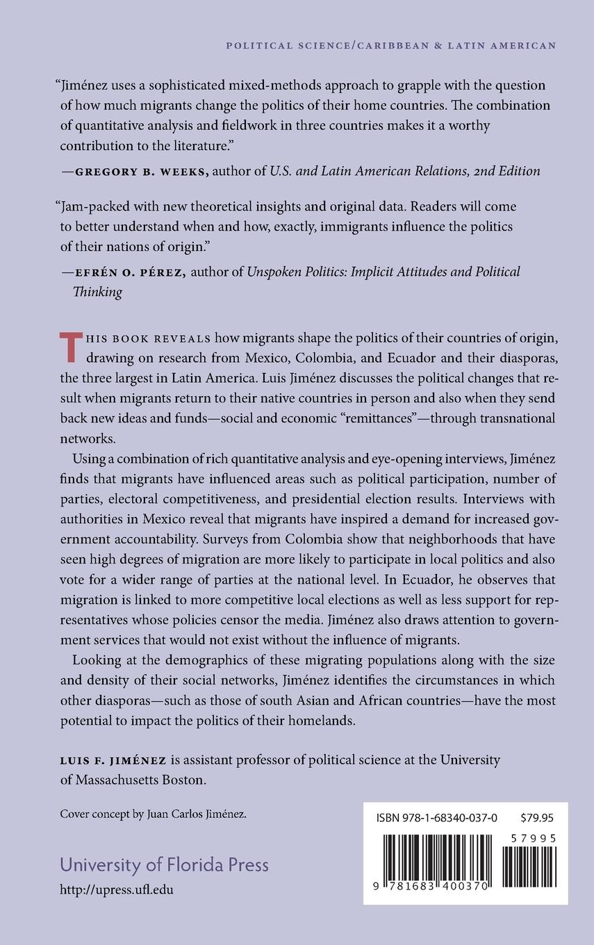 Rückseitencover Migrants and Political Change in Latin America