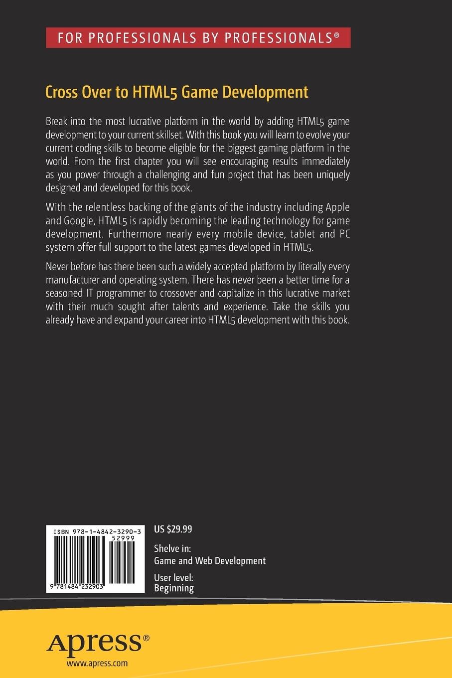 Rückseitencover Cross Over to HTML5 Game Development