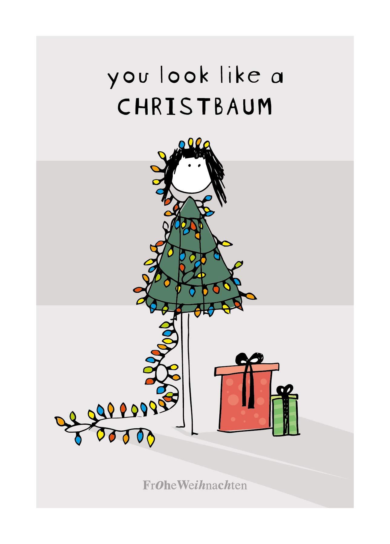 Beispielinhalt (Bild) 25 handgemachte Weihnachtskarten Teil 1