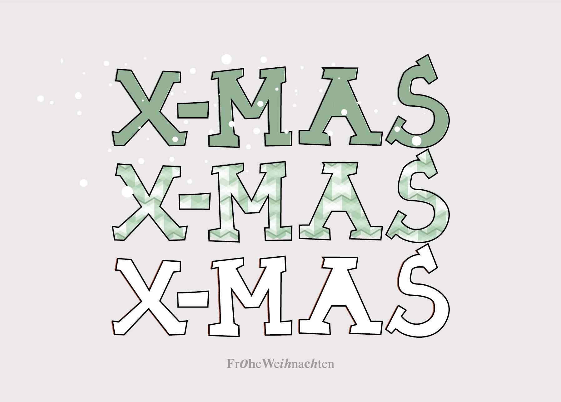 Beispielinhalt (Bild) 25 handgemachte Weihnachtskarten Teil 1