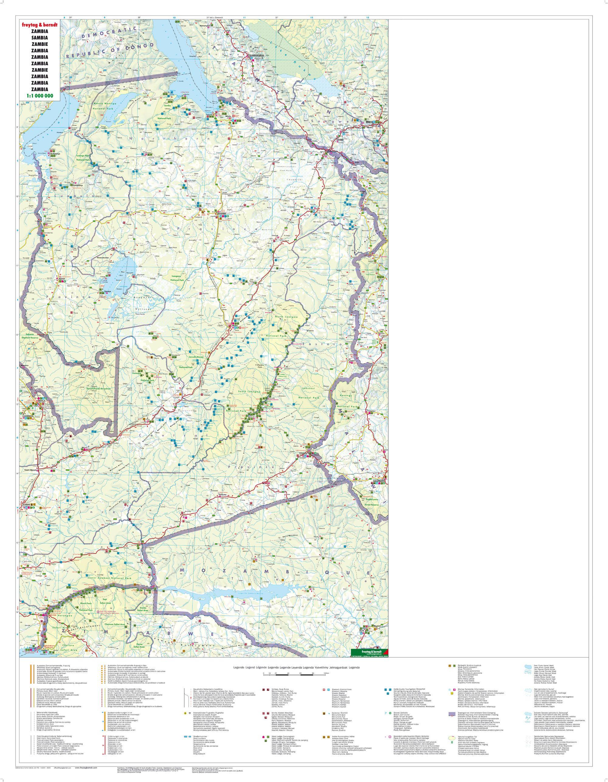 Beispielinhalt (Bild) Sambia 1 : 1 1 000 000