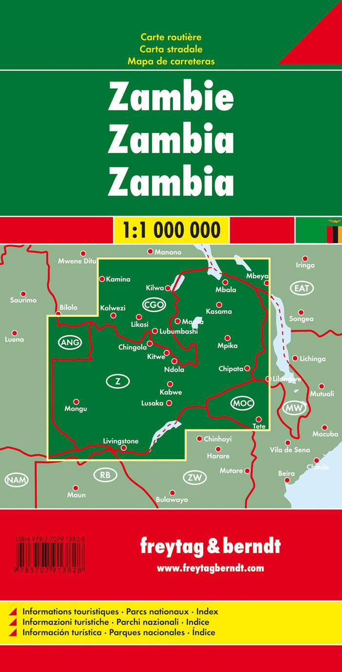 Rückseitencover Sambia 1 : 1 1 000 000