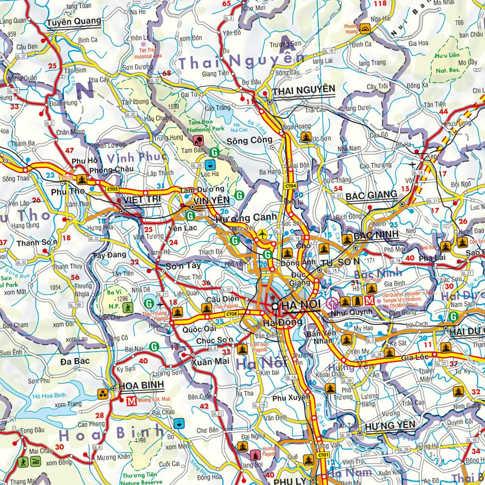 Beispielinhalt (Bild) Vietnam - Laos - Kambodscha 1 : 900 000