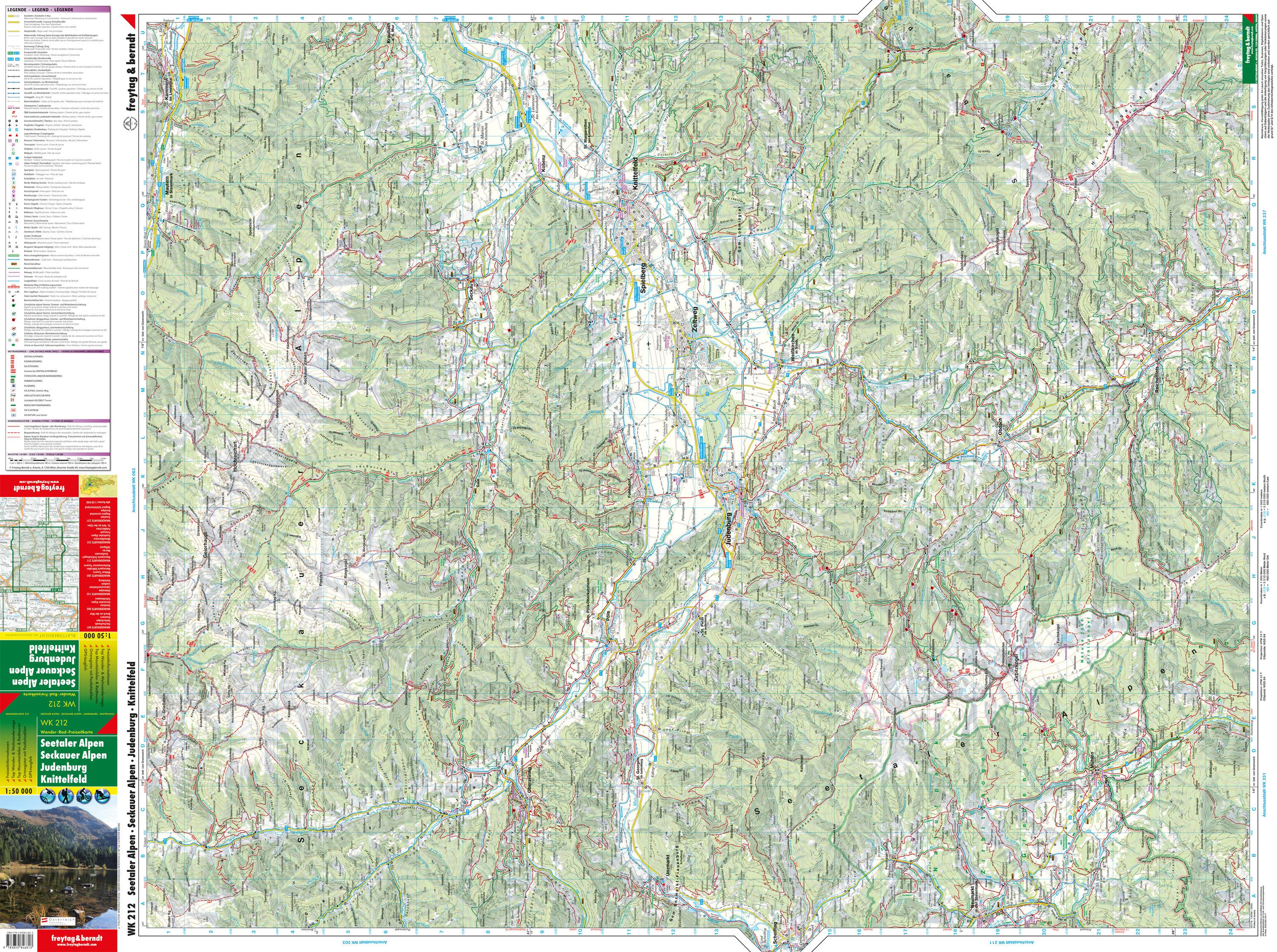 Beispielinhalt (Bild) Seetaler Alpen / Seckauer Alpen 1 : 50 000. WK 212