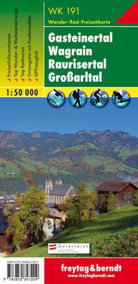 Vorderes Coverbild Gasteiner Tal, Wagrain, Raurisertal, Grossarltal  1 : 50 000. WK 191