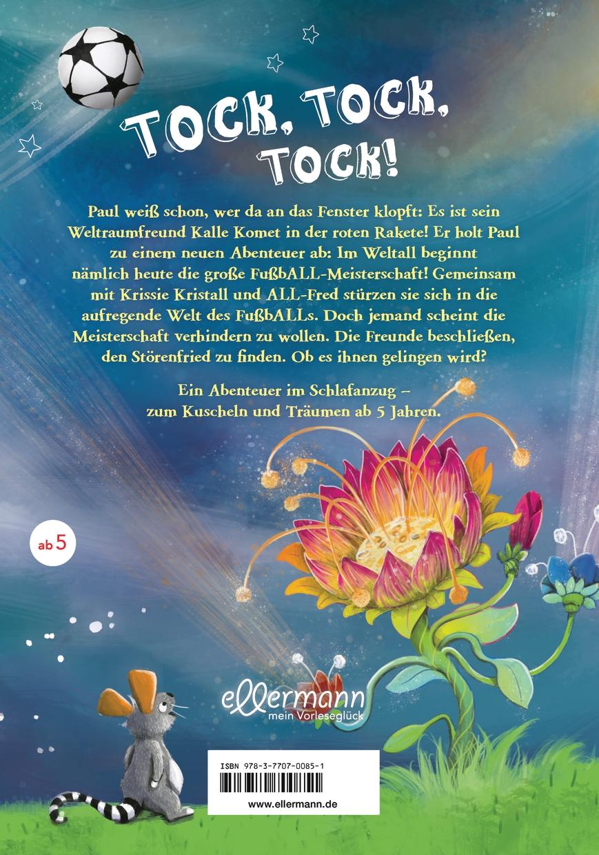 Rückseitencover Kalle Komet. Die FußbALL-Meisterschaft