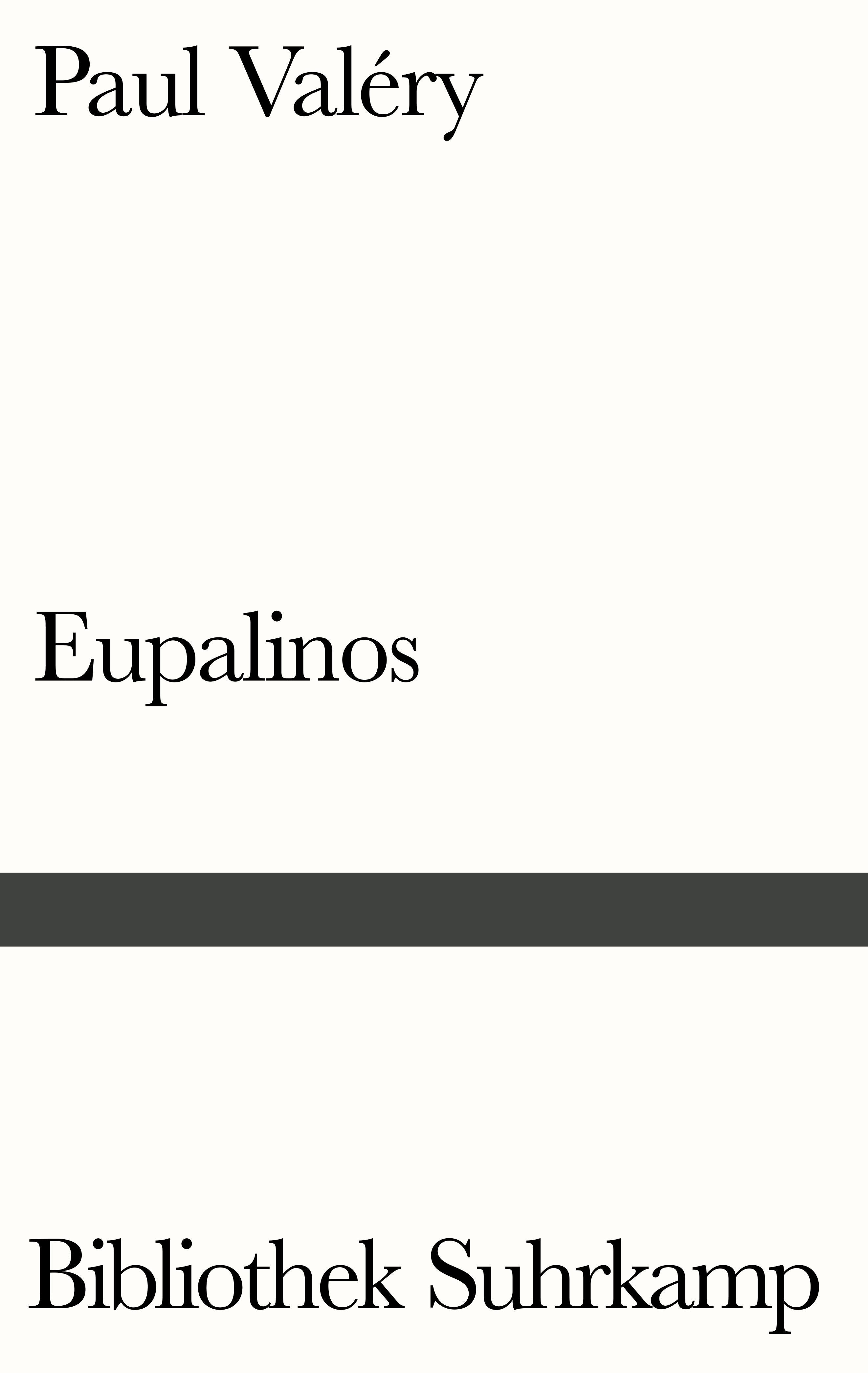 Vorderes Coverbild Eupalinos oder Der Architekt