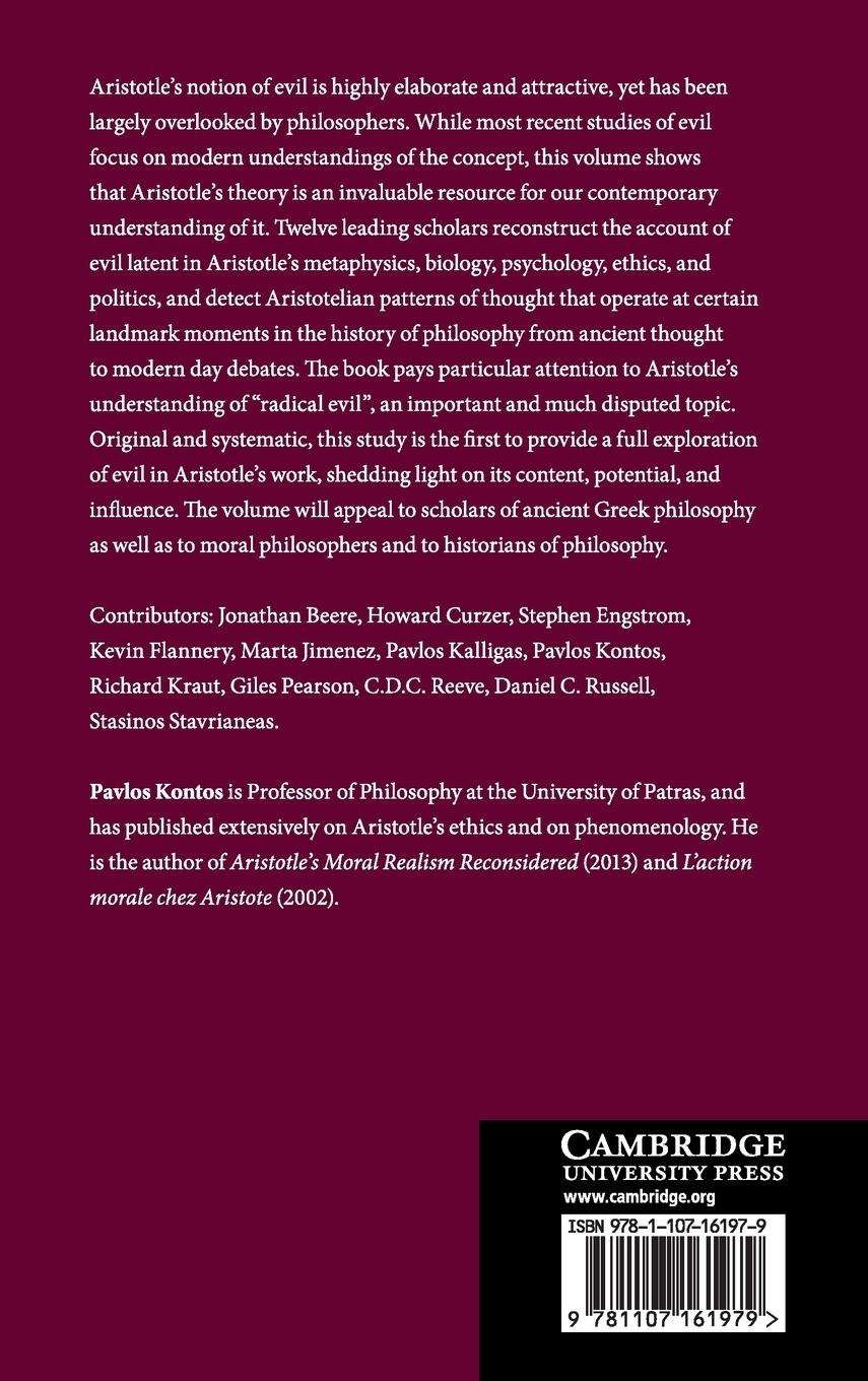 Rückseitencover Evil in Aristotle