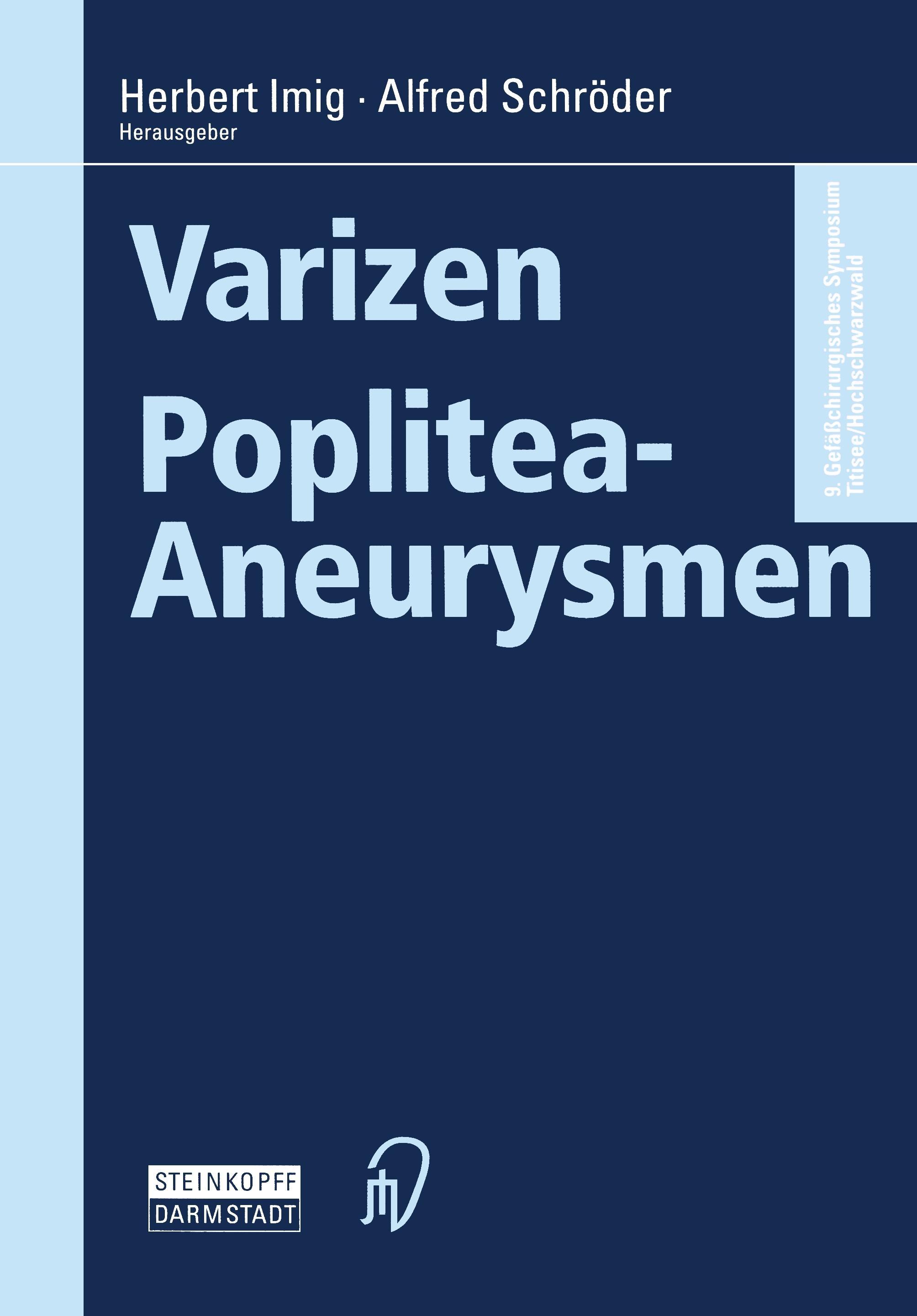 Vorderes Coverbild Varizen · Poplitea-Aneurysmen