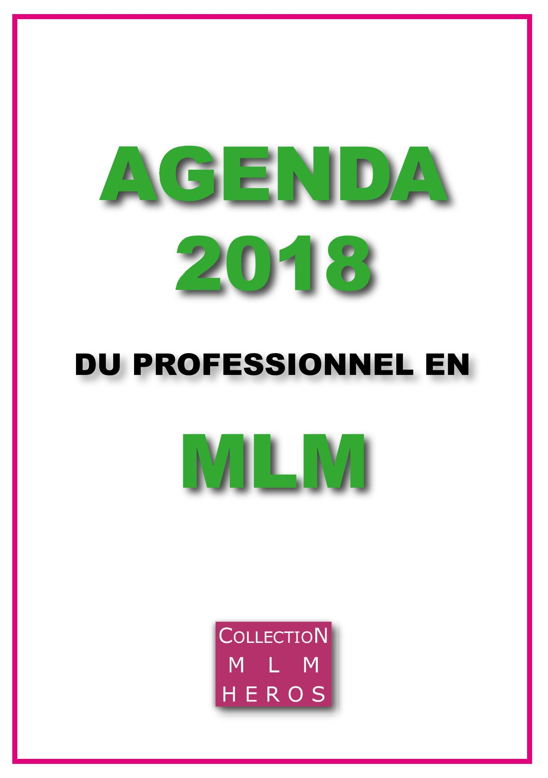 Vorderes Coverbild Agenda 2018 du Professionnel en MLM