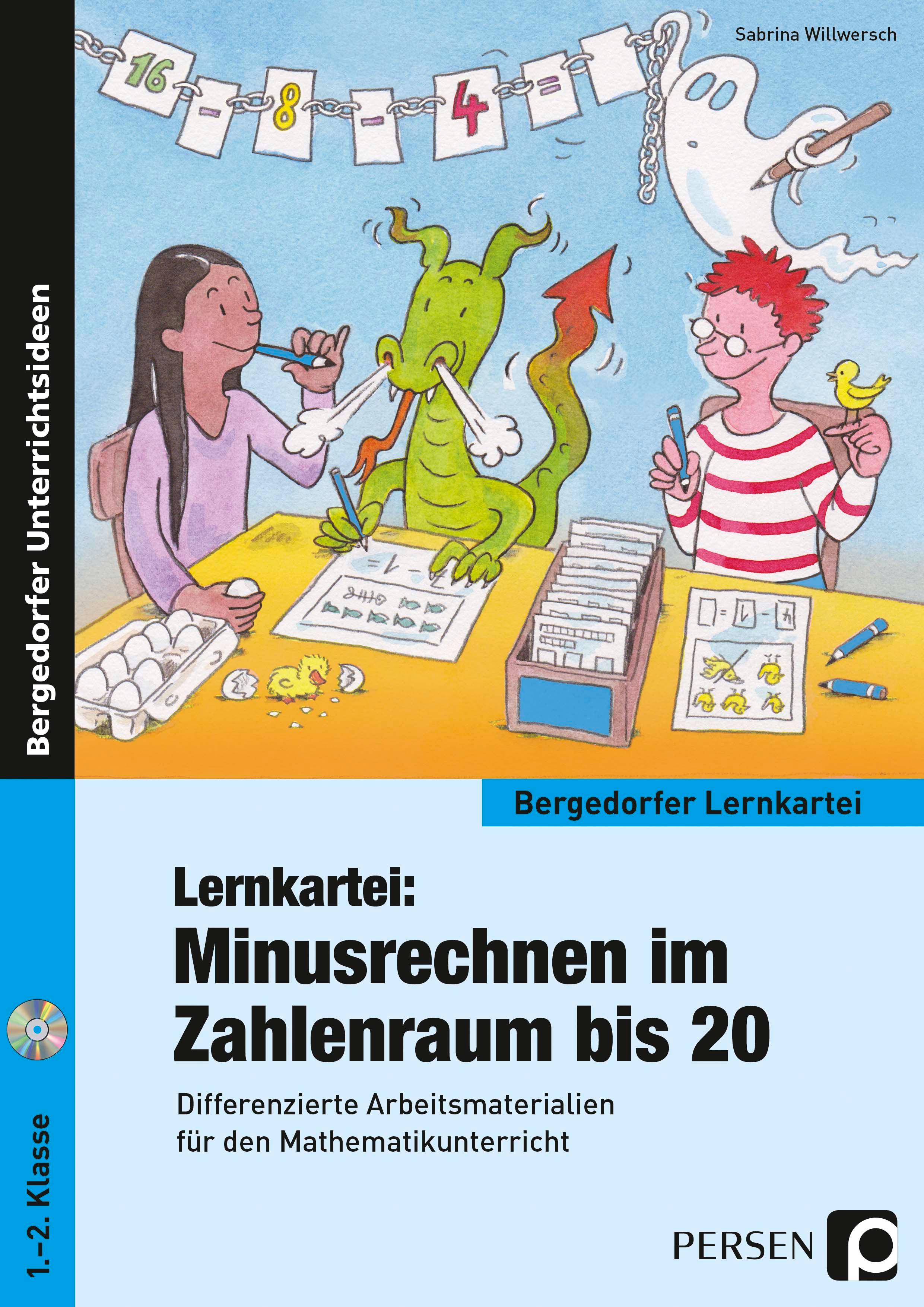 Vorderes Coverbild Lernkartei: Minusrechnen im Zahlenraum bis 20