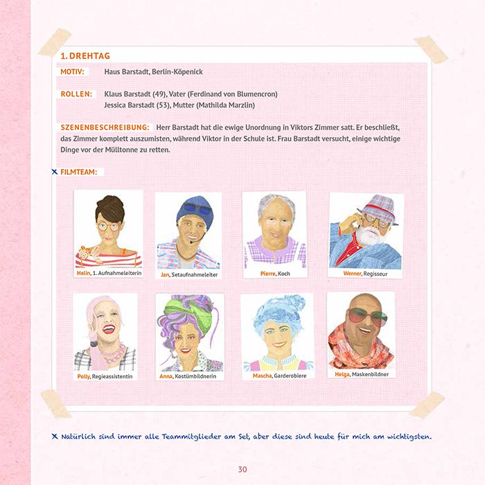 Beispielinhalt (Bild) Klappe, Cut, Hurra