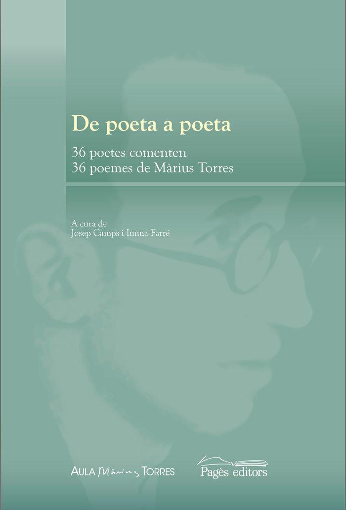 Vorderes Coverbild De poeta a poeta : 36 poetes comenten 36 poemes de Màrius Torres