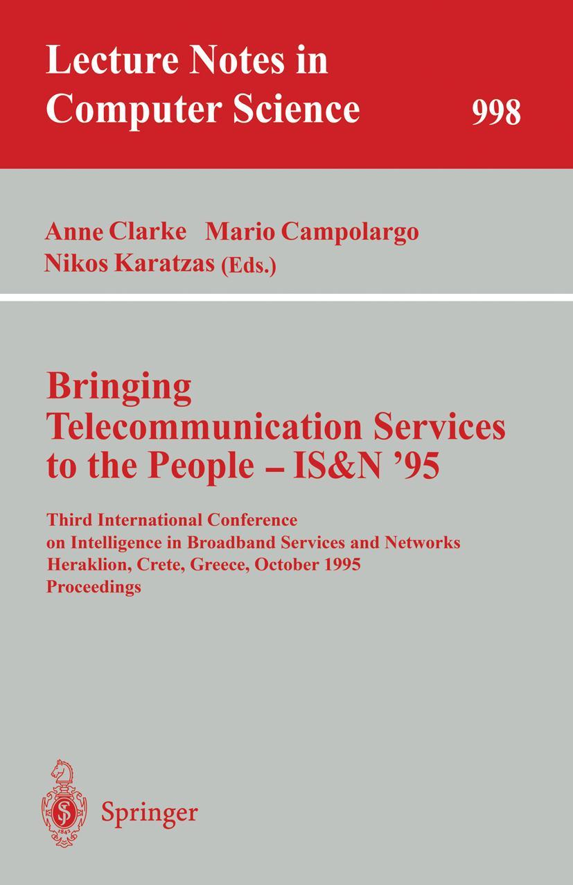 Vorderes Coverbild Bringing Telecommunication Services to the People - IS&N '95
