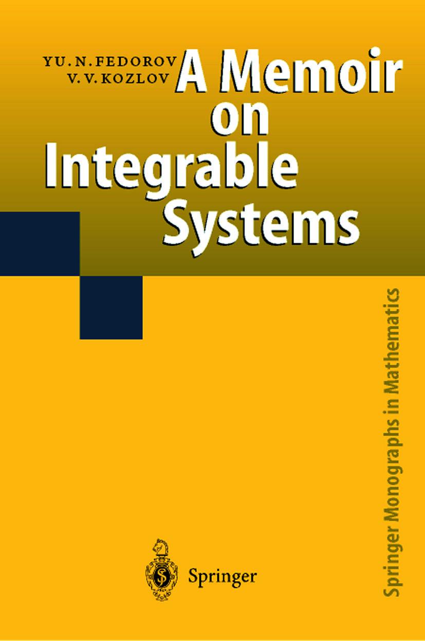 Vorderes Coverbild A Memoir on Integrable Systems