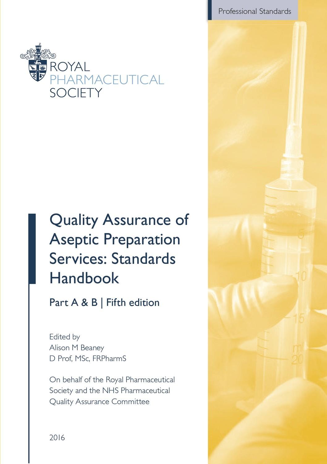 Vorderes Coverbild Quality Assurance of Aseptic Preparation Services: Standards Handbook