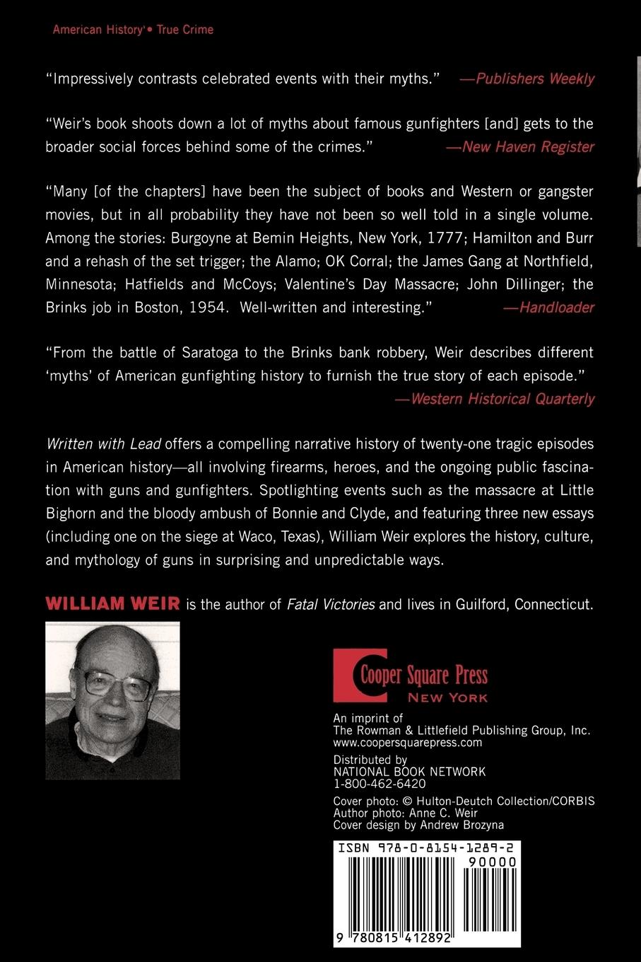 Rückseitencover Written with Lead