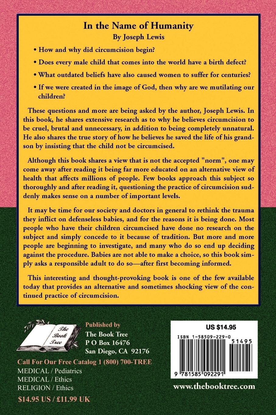 Rückseitencover In the Name of Humanity