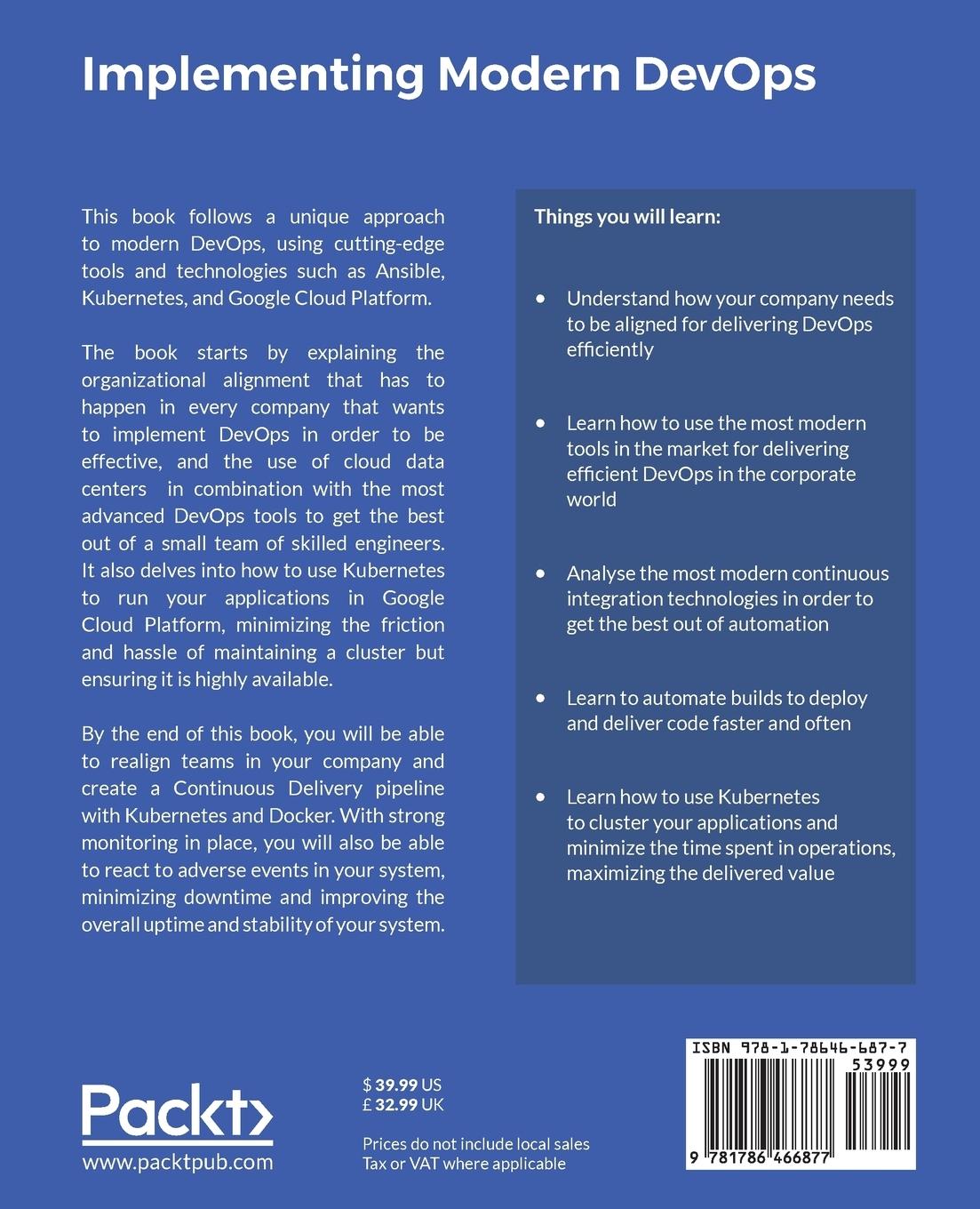 Rückseitencover Implementing Modern DevOps