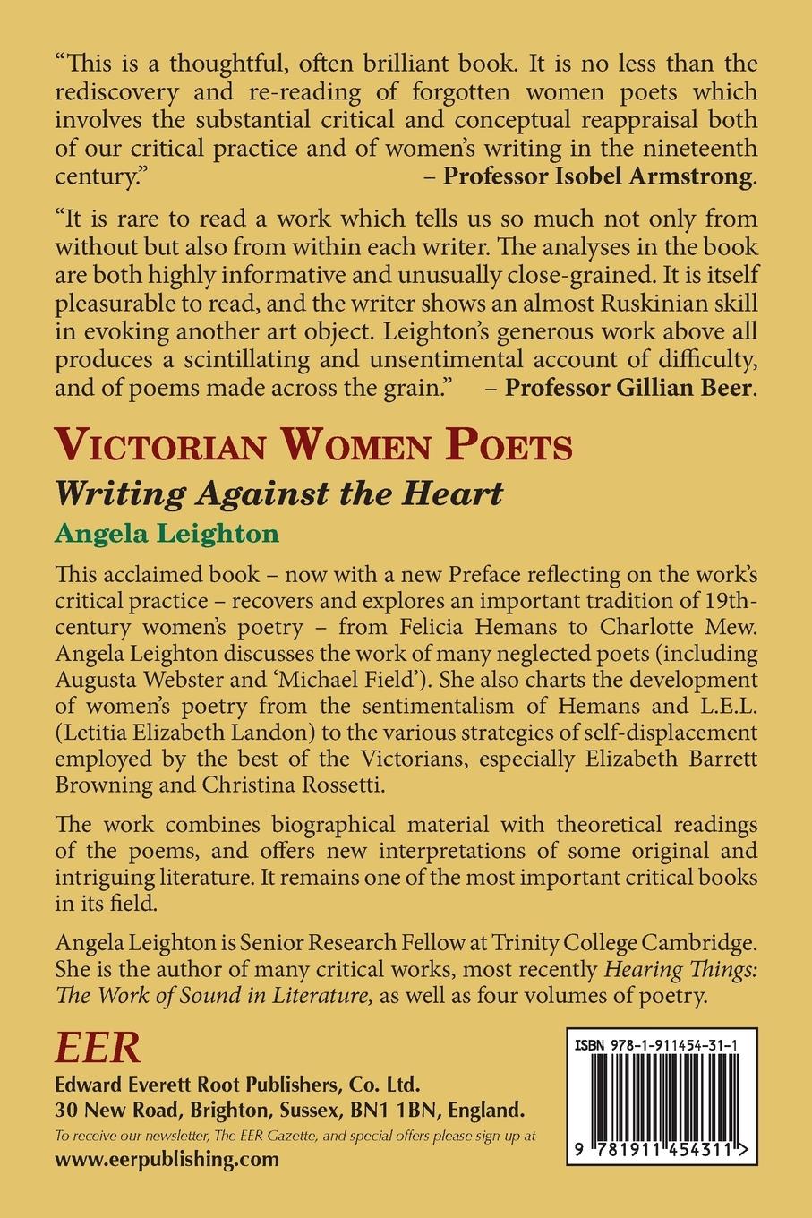 Rückseitencover Victorian Women Poets