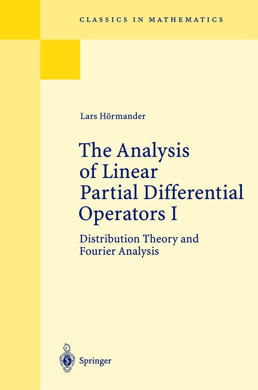 Vorderes Coverbild The Analysis of Linear Partial Differential Operators I