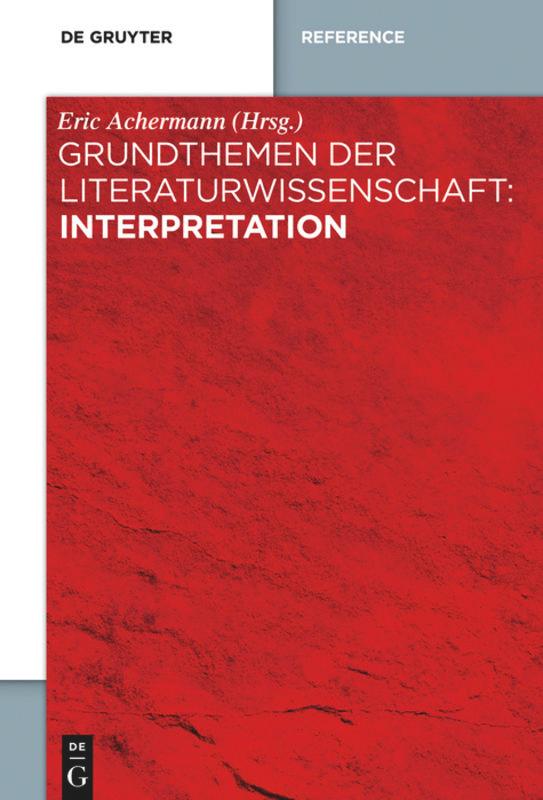 Vorderes Coverbild Grundthemen der Literaturwissenschaft: Interpretation