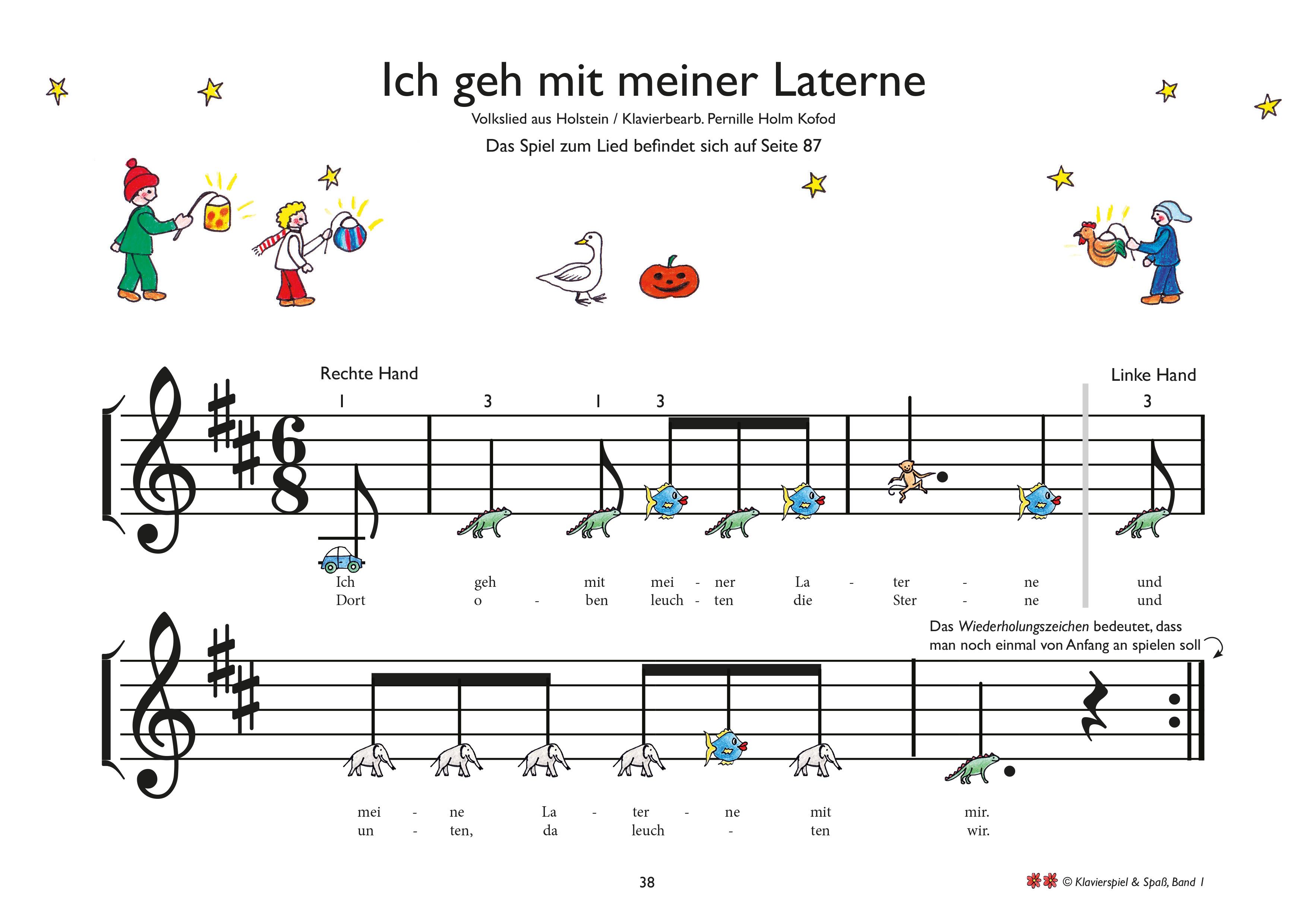 Beispielinhalt (Bild) Klavierspiel & Spaß 01: Für Kinder, Eltern und Großeltern