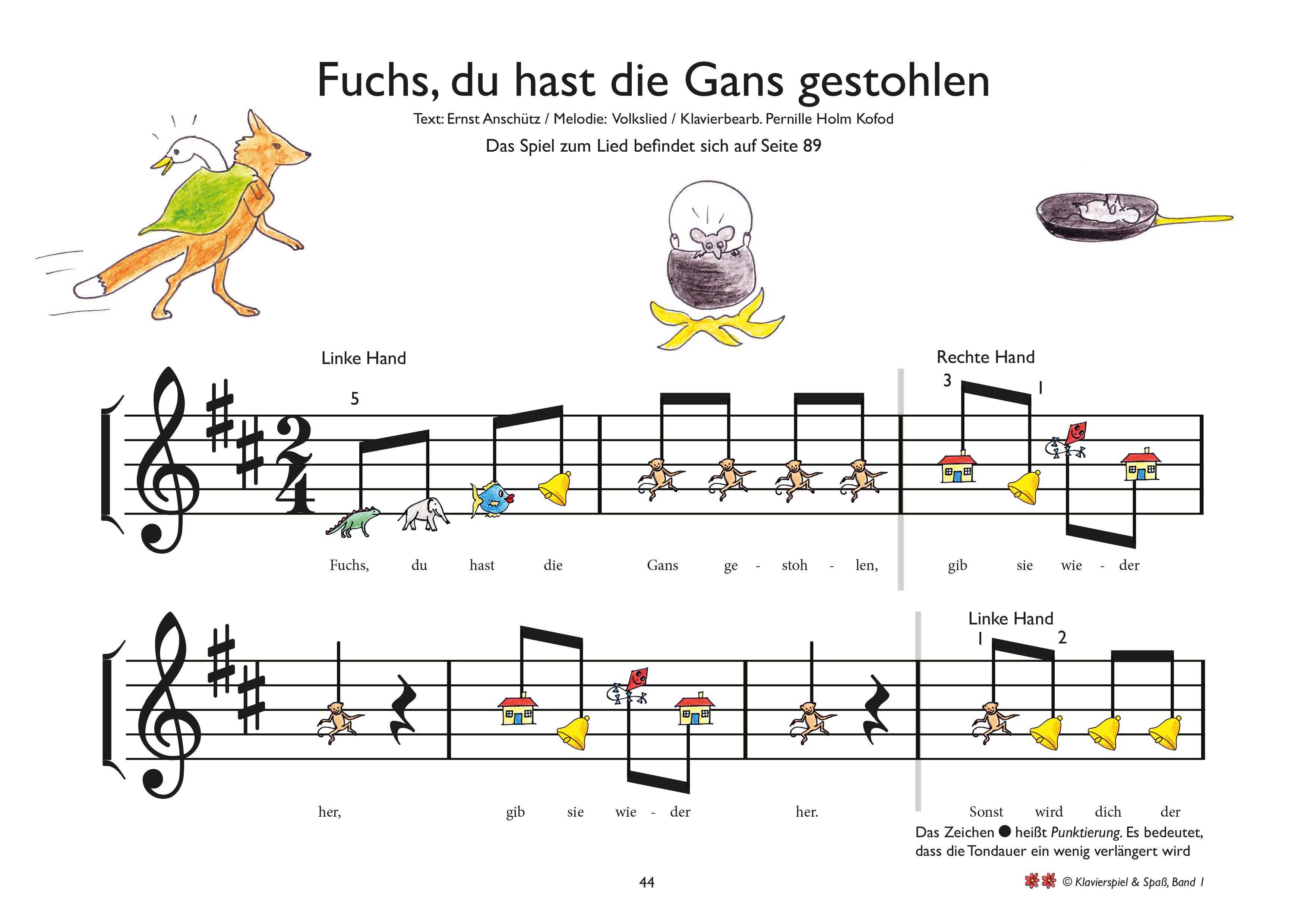 Beispielinhalt (Bild) Klavierspiel & Spaß 01: Für Kinder, Eltern und Großeltern