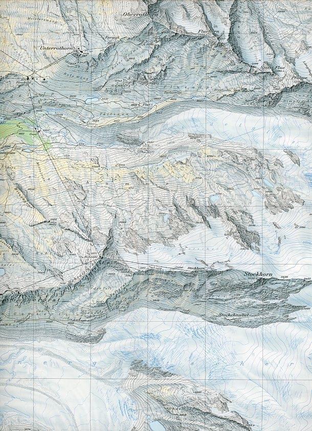 Beispielinhalt (Bild) Swisstopo 1 : 25 000 Zermatt