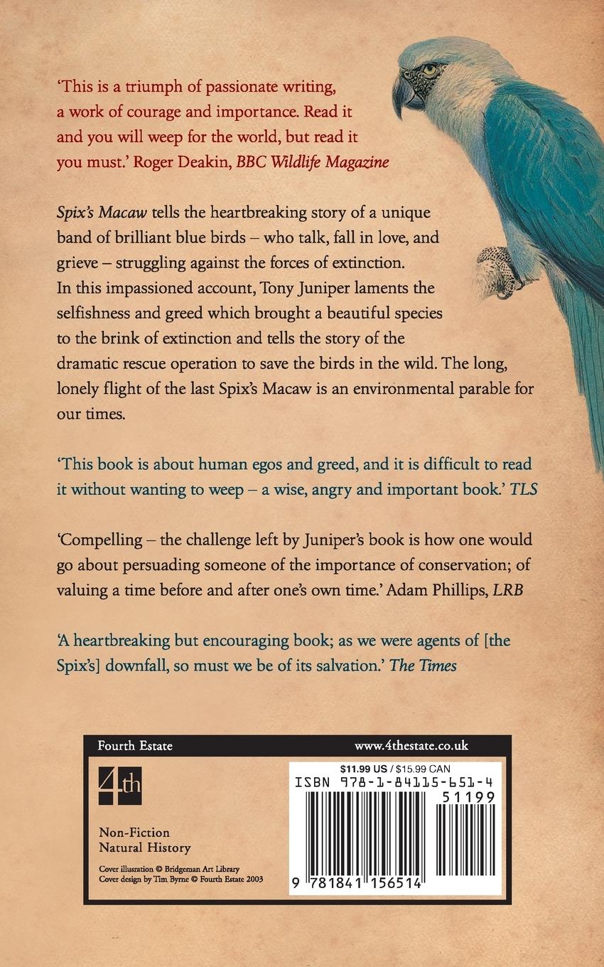 Rückseitencover Spix's Macaw