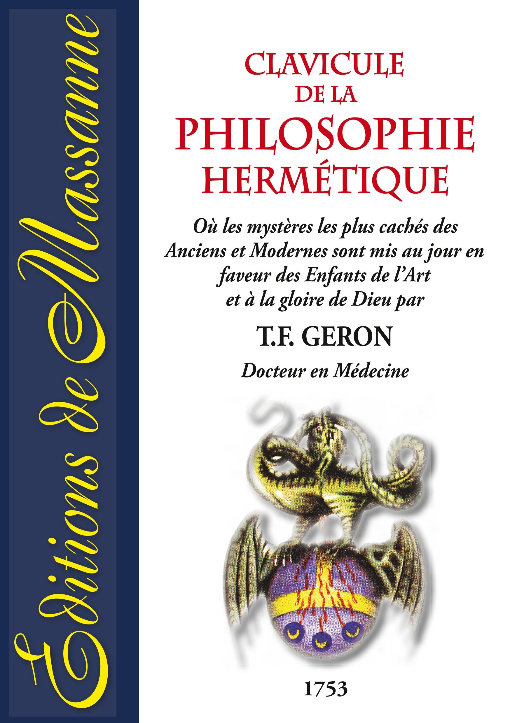 Vorderes Coverbild Clavicule de la Philosophie Hermétique