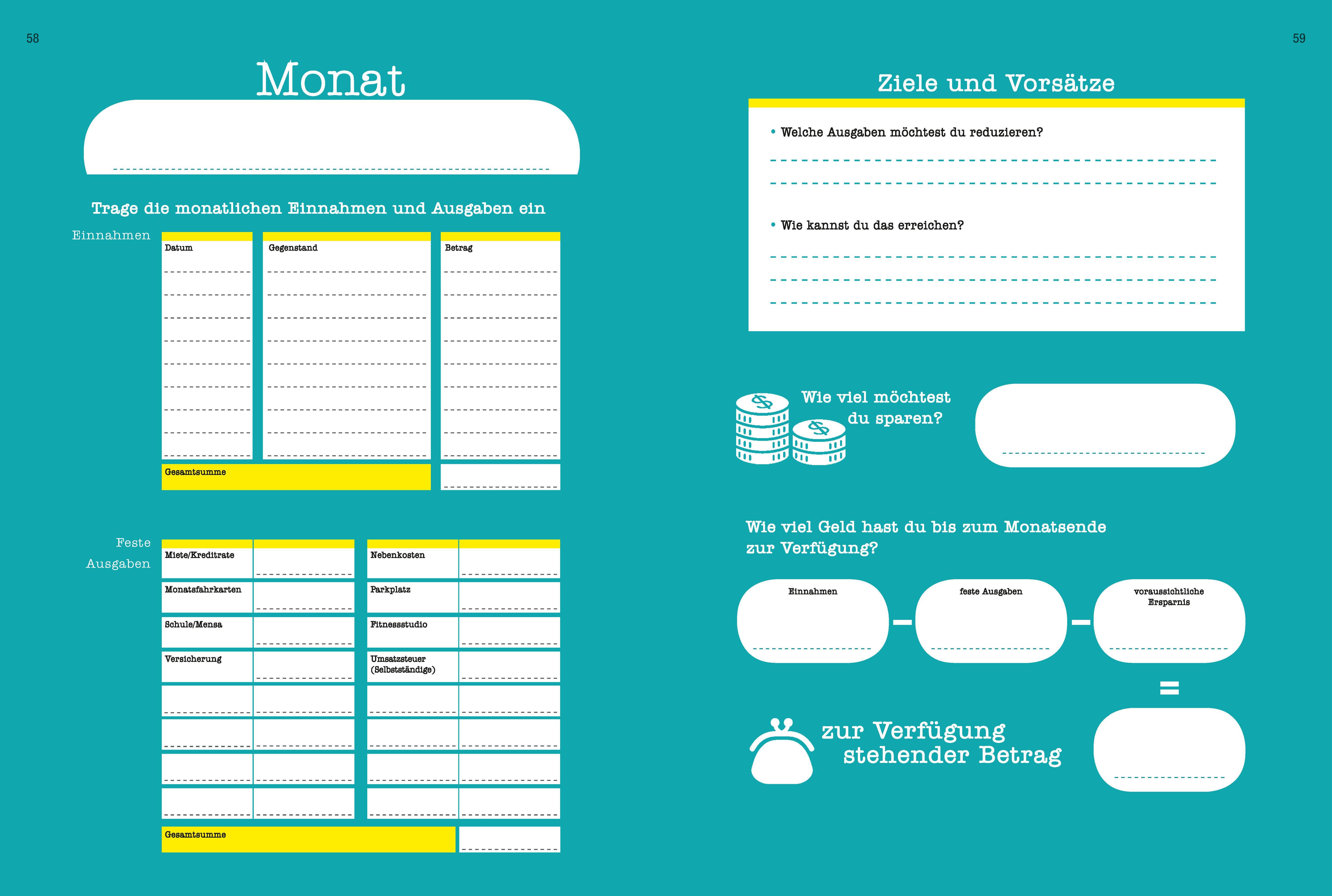 Beispielinhalt (Bild) Kakebo - Das Haushaltsbuch